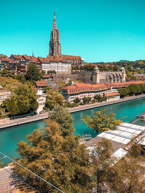 Bern Panorama mit Fluss